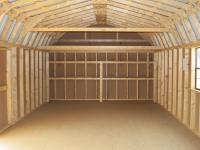 14x28 Dutch Garage with Shelves & Loft Inside